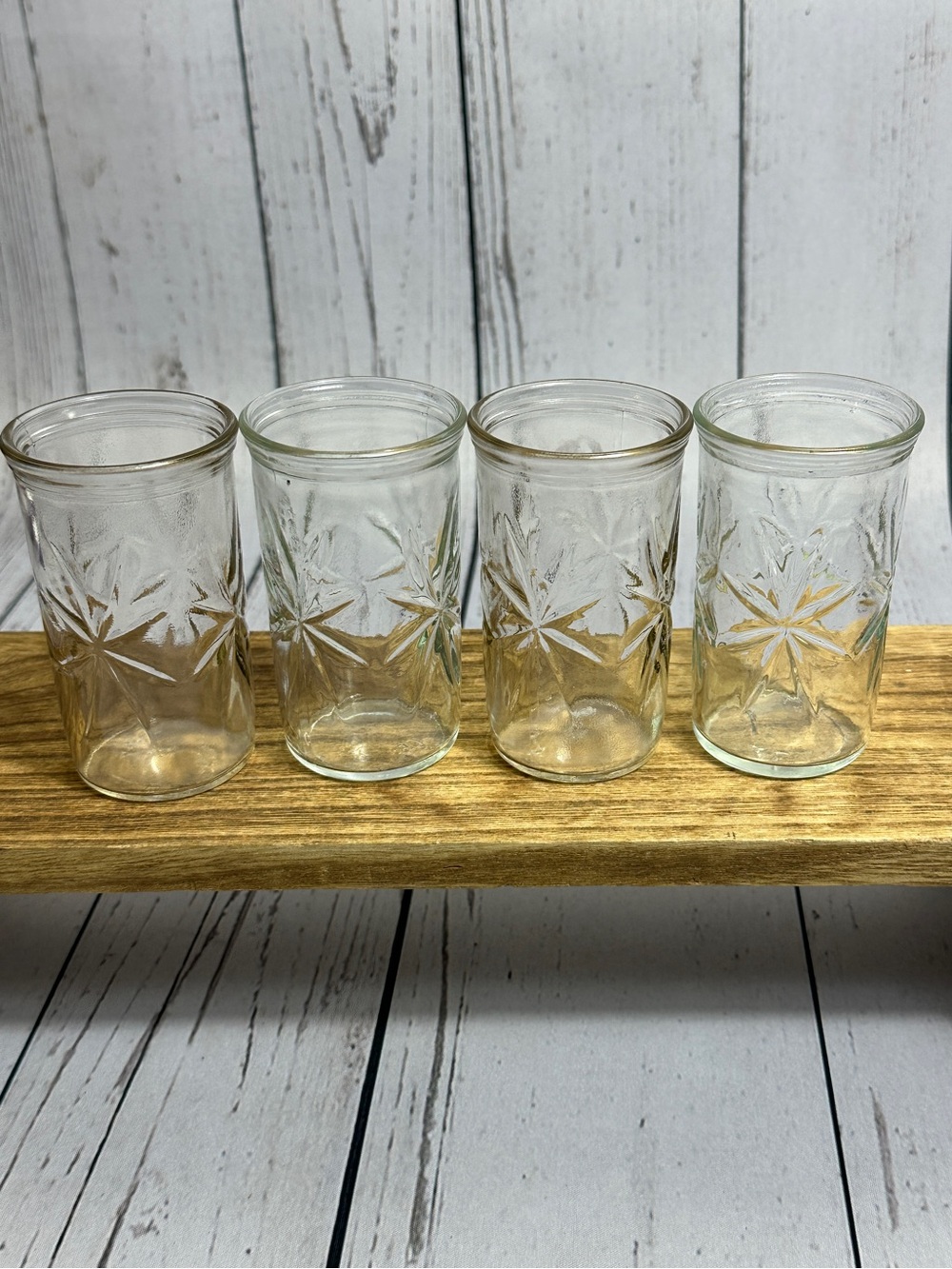 Vintage Ball Anchor Hocking Starburst  Juice Glass Set of 4